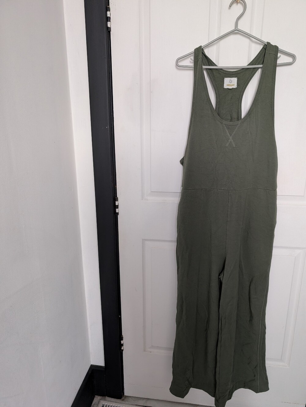 Olive Green Sleeveless Jumpsuit